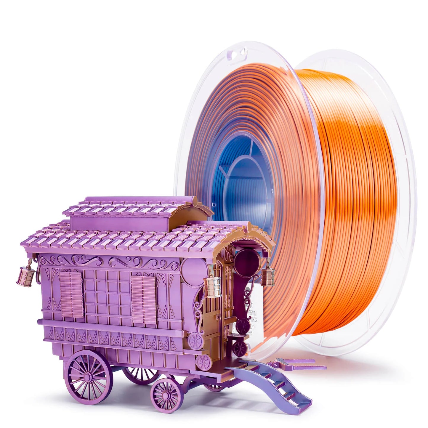 Ziro Tri Colour Silk Fast PLA Filament Moonlit Lake 1KG