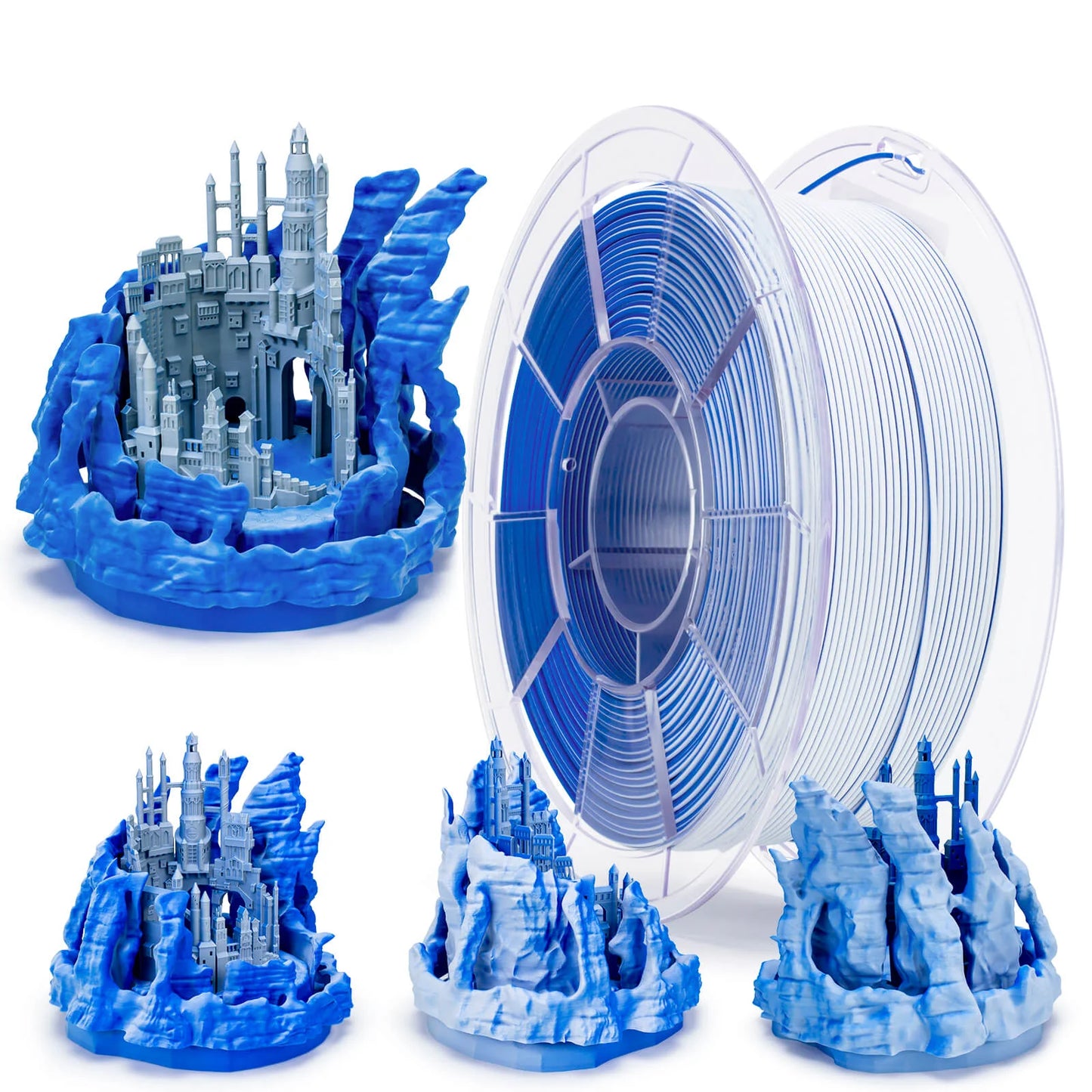 Ziro Tri Colour Matte Filament Snow Mountain 1KG
