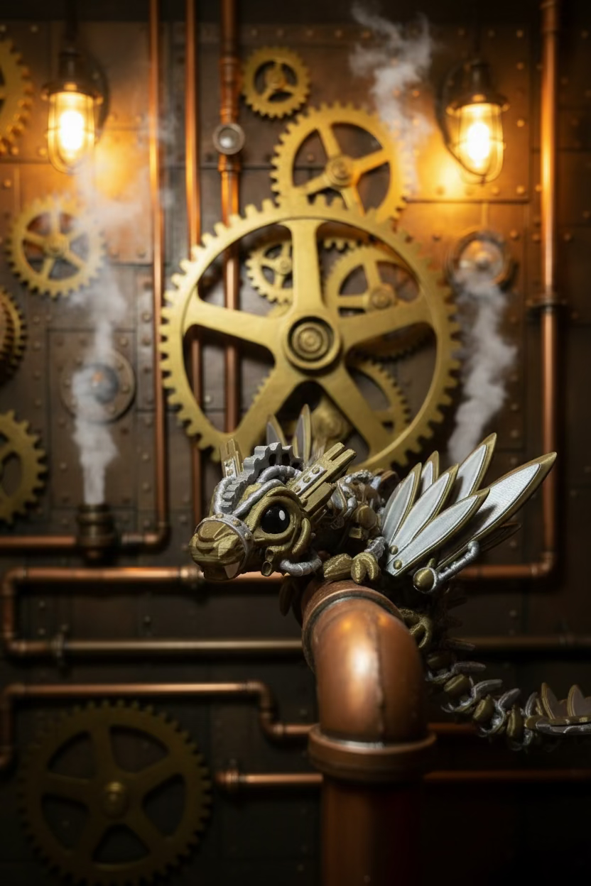 Steampunk Dragon Baby