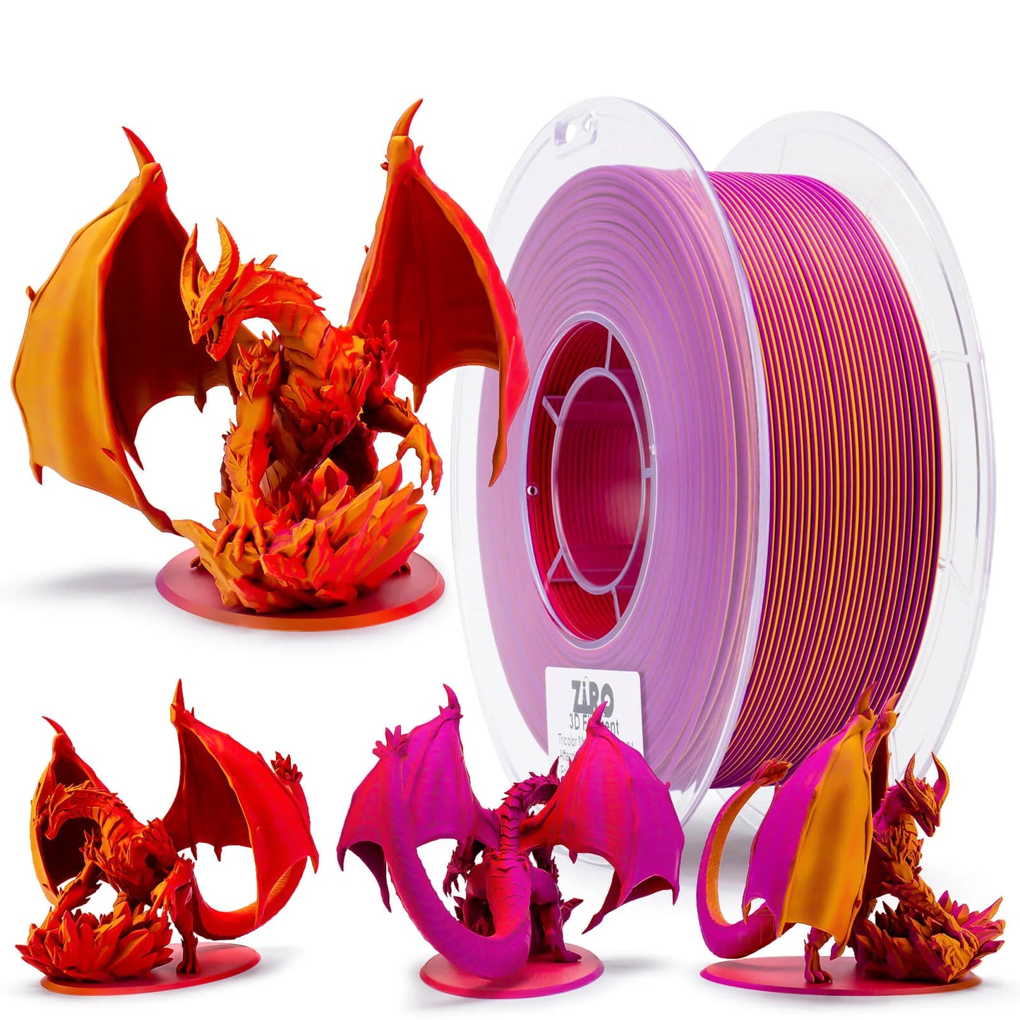 Ziro Tri Colour Matte Filament Afterglow 1KG