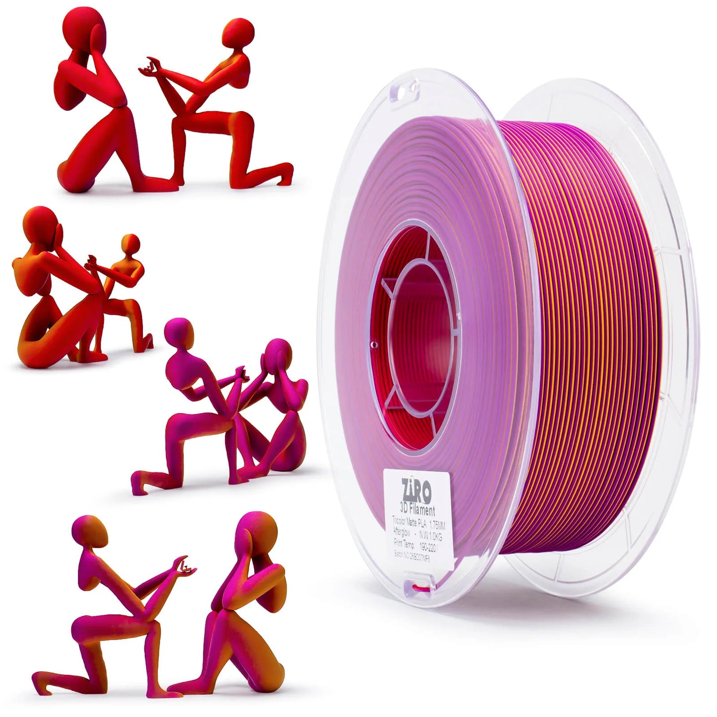 Ziro Tri Colour Matte Filament Afterglow 1KG