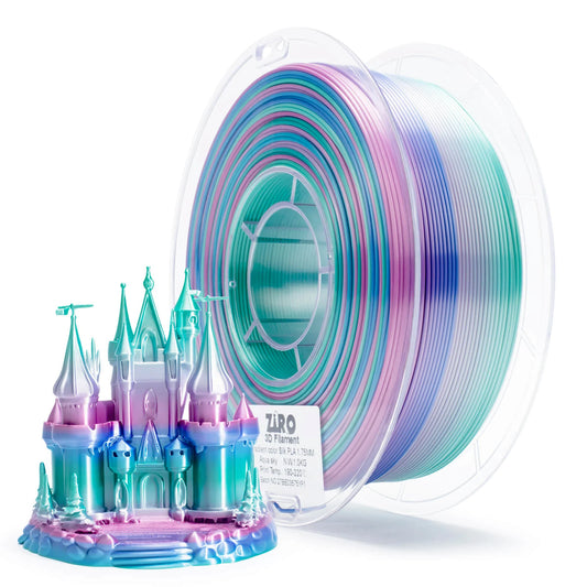 Ziro Gradient Silk Fast PLA Filament Aqua Sky 1KG
