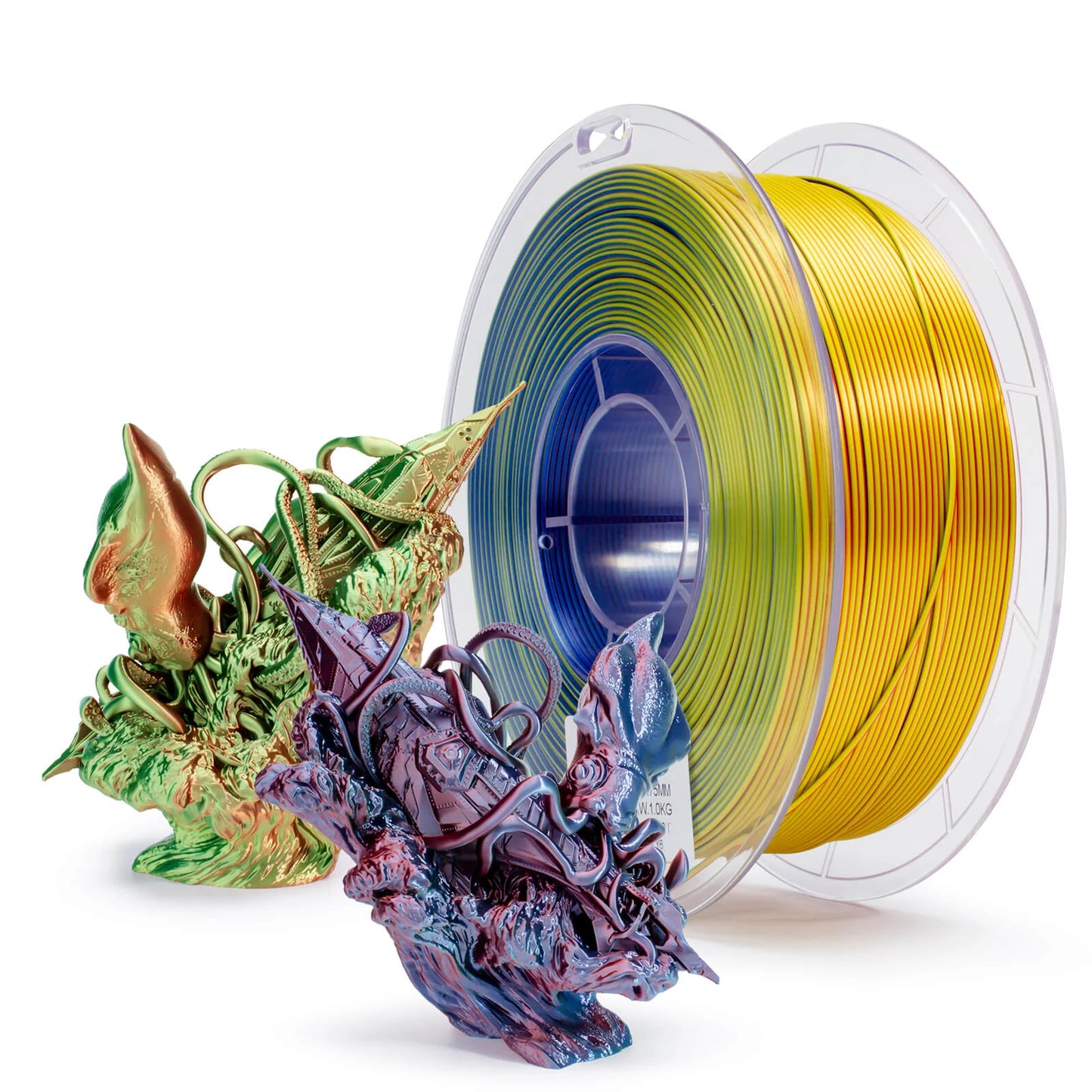 Ziro Tri Colour Silk Fast PLA Filament Aurora 1KG
