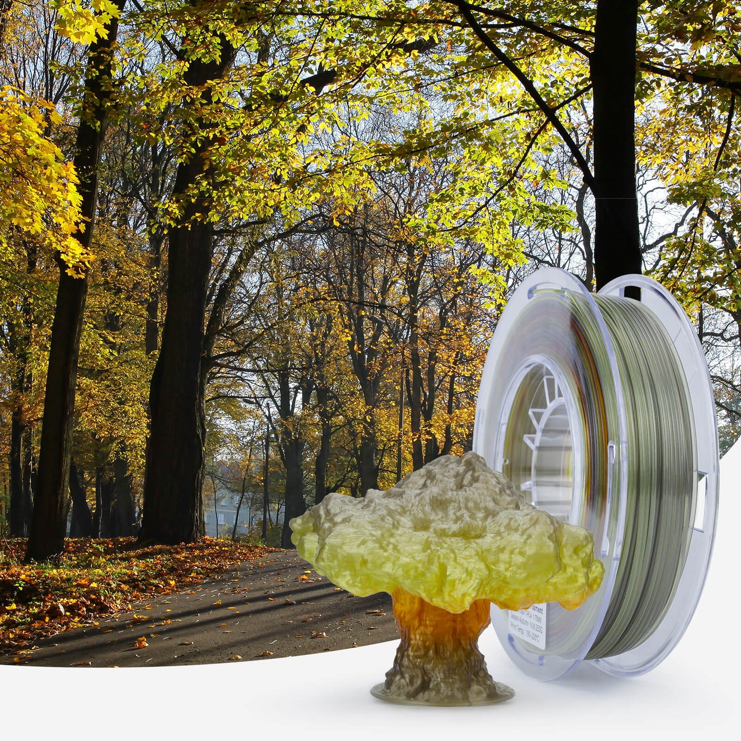 Ziro Translucent PLA Filament Autumn 1kg