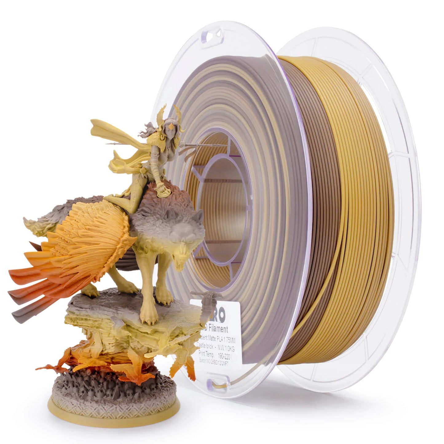 Ziro Gradient Fast Matte PLA Filament Castle Brick 1KG