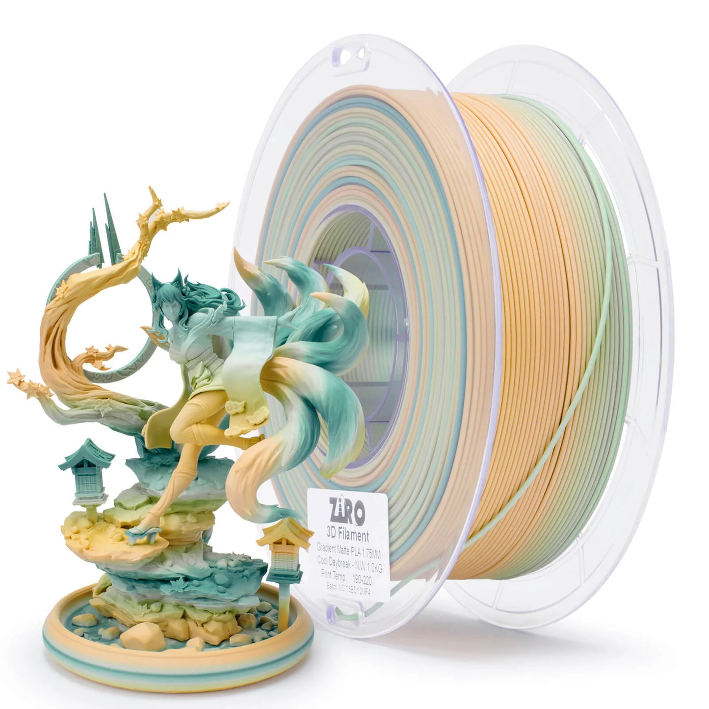 Ziro Gradient Fast Matte PLA Filament Cool Daybreak 1KG