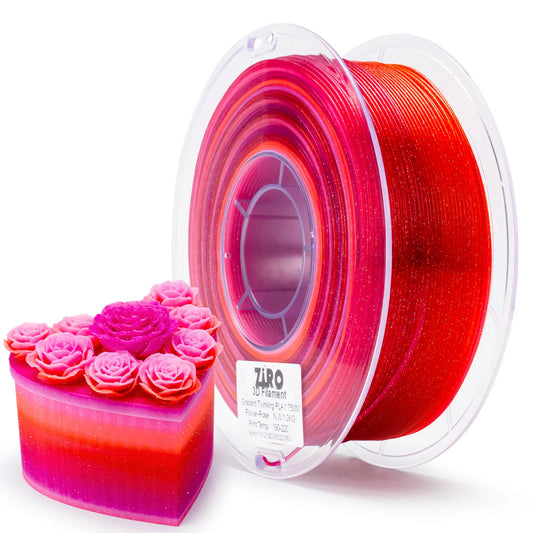 Ziro Gradient Twinkling PLA Flower Rose 1KG