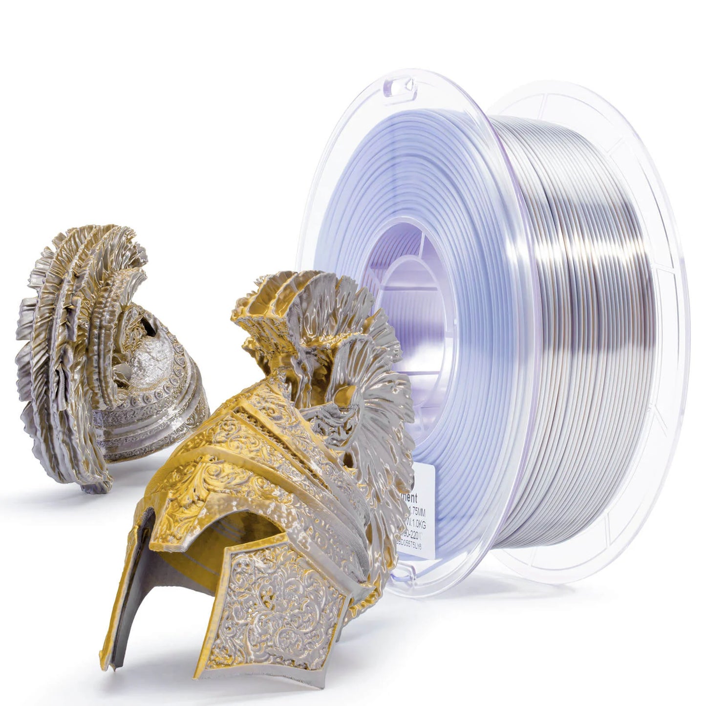 Ziro Tri Colour Silk Fast PLA Filament Gold & Silver 1KG