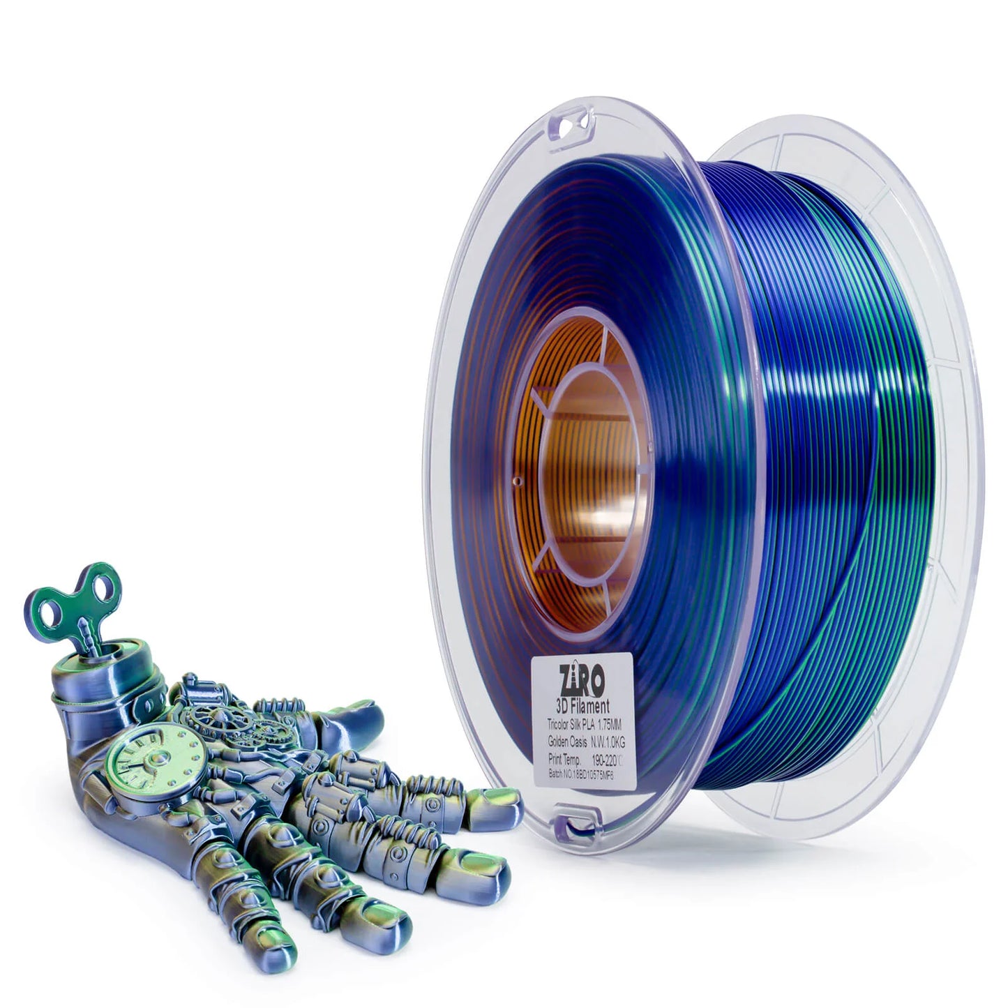 Ziro Tri Colour Silk Fast PLA Golden Oasis 1KG