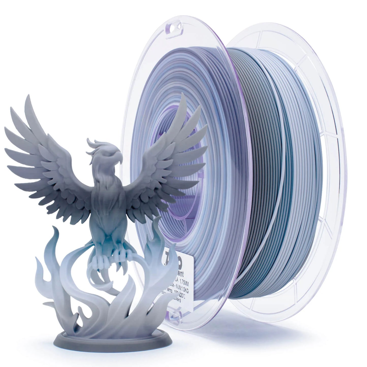 Ziro Gradient Fast Matte PLA Filament Grey Layer Rock 1KG