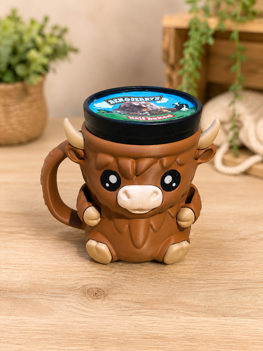 Highland Cow Icecream Holder