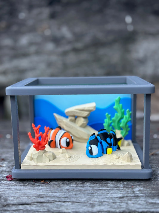 Fish Tank with 2 Fish