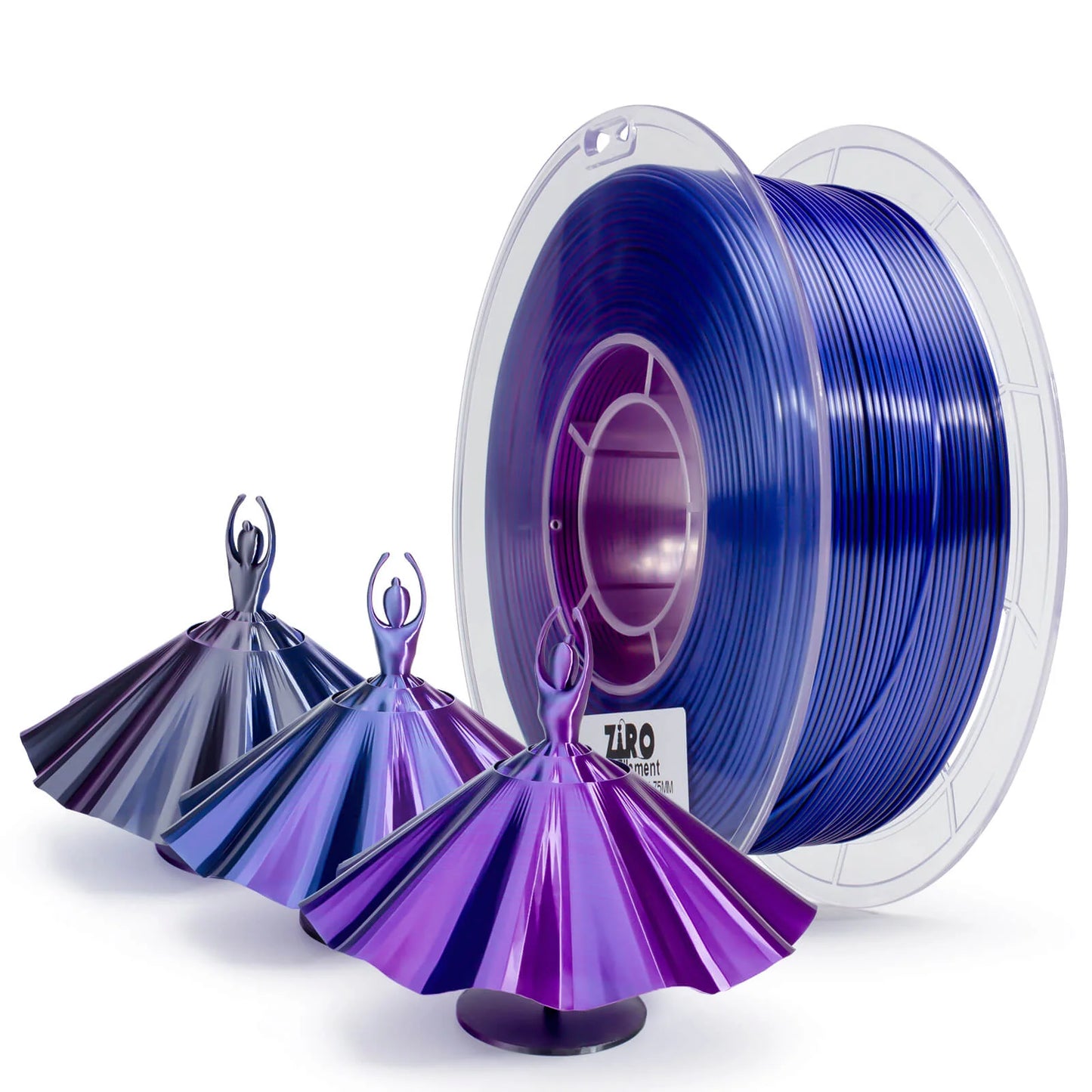 Ziro Tri Colour Silk Fast PLA Indigo Satin 1KG