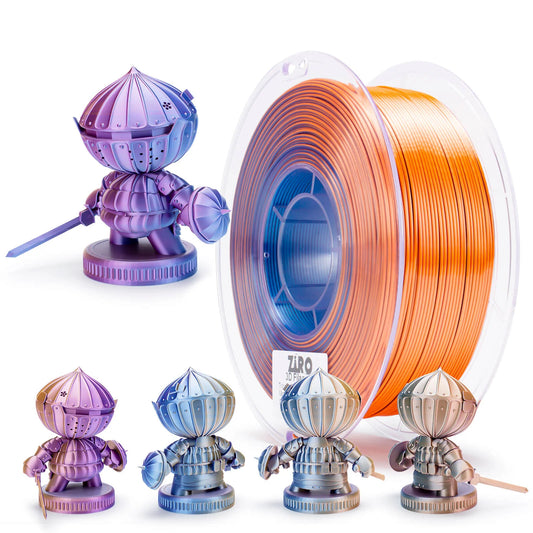 Ziro Tri Colour Silk Fast PLA Filament Moonlit Lake 1KG