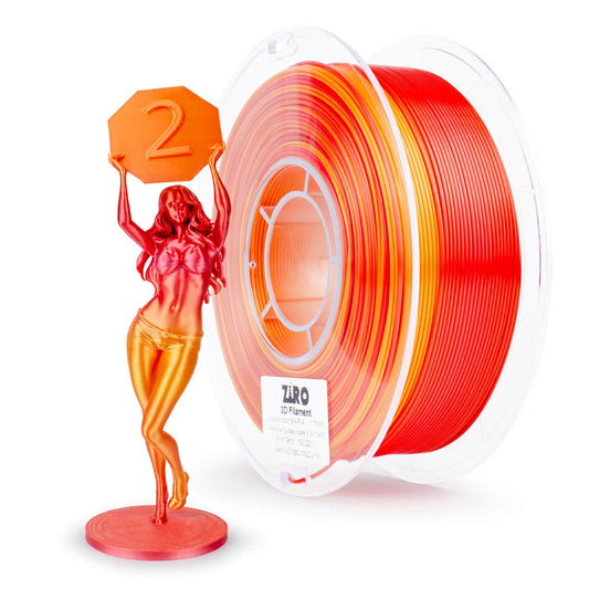 Ziro Gradient Silk Fast PLA Filament Passionate 1KG