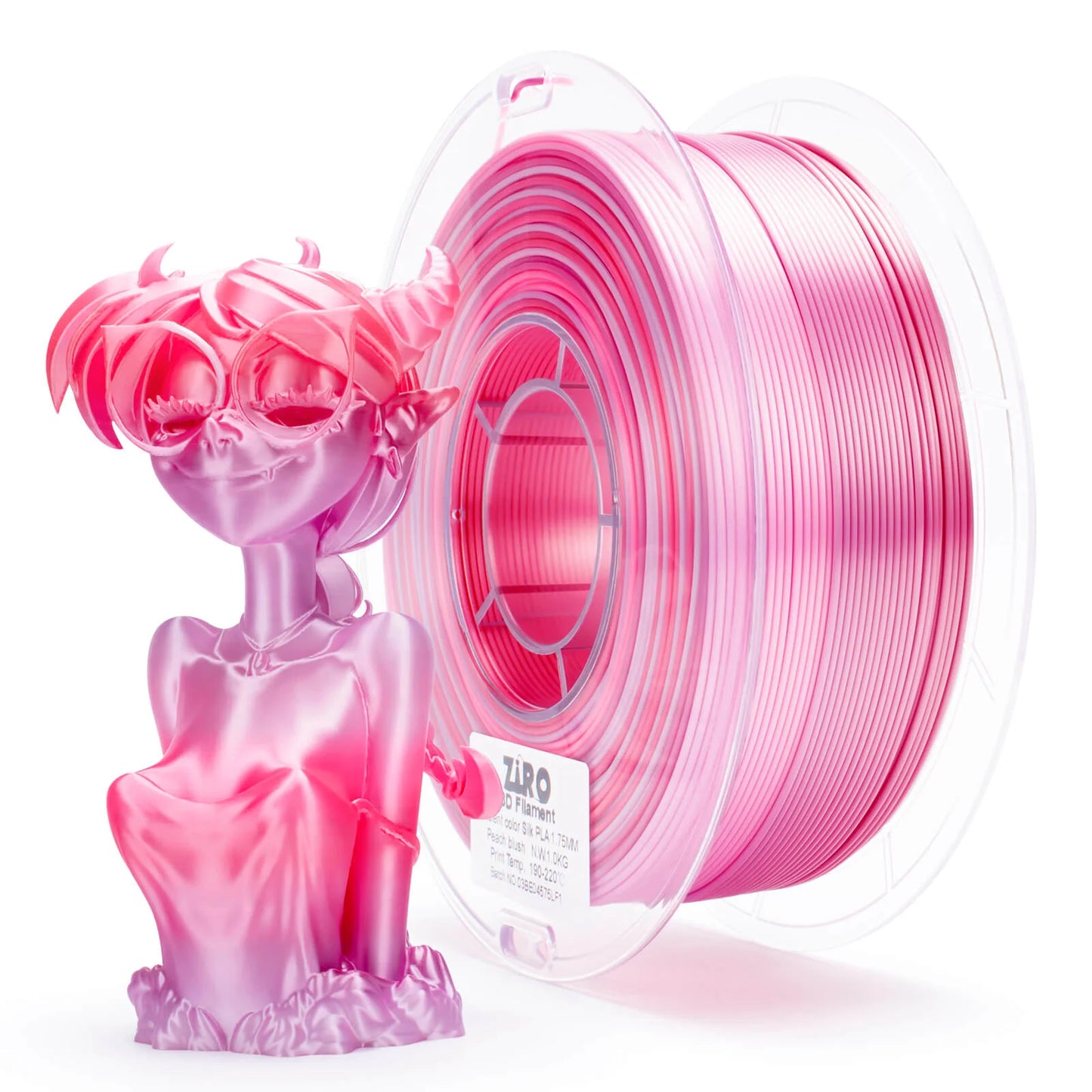 Ziro Gradient Silk Fast PLA Filament Peach Blush 1KG