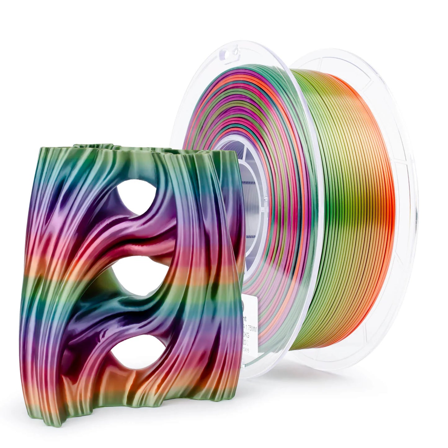Ziro Gradient Silk Fast PLA Filament Rainbow 1KG