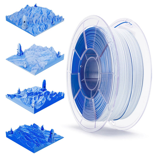 Ziro Tri Colour Matte Filament Snow Mountain 1KG