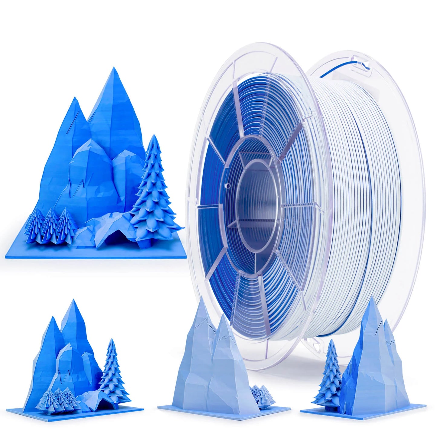 Ziro Tri Colour Matte Filament Snow Mountain 1KG