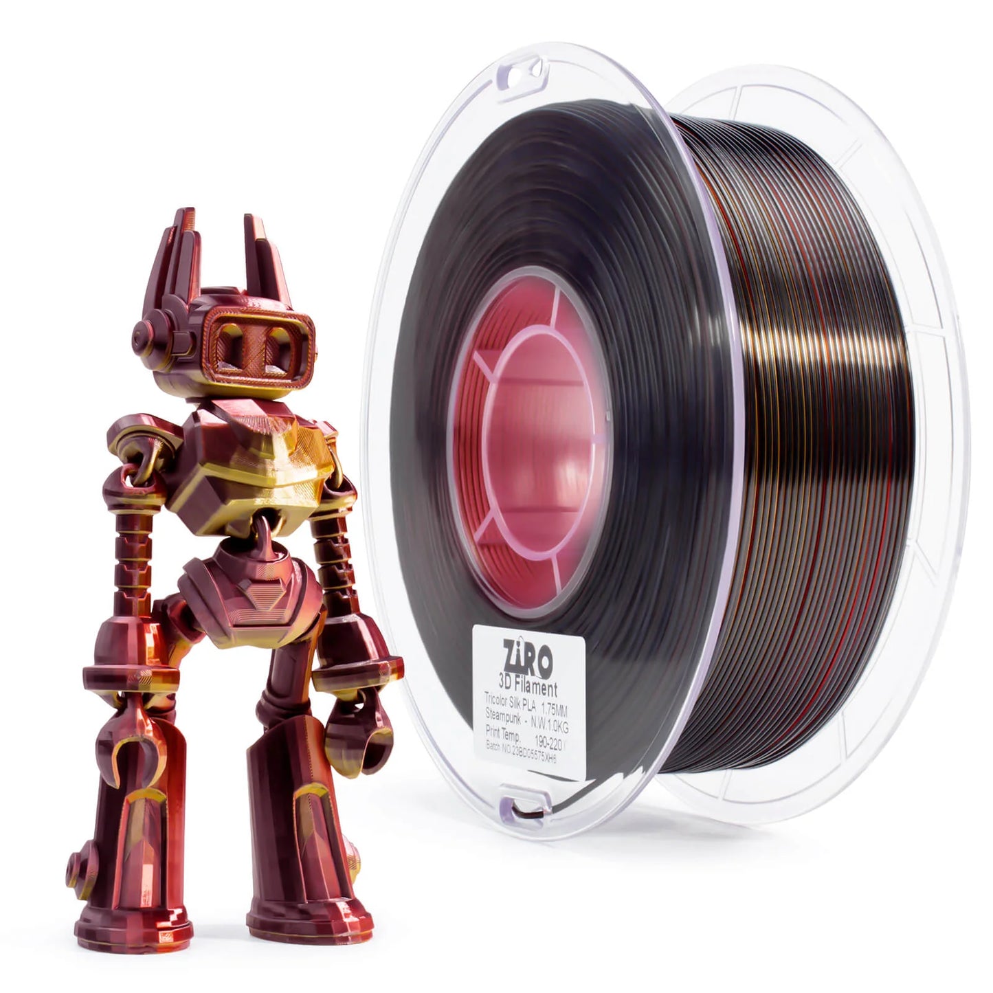 Ziro Tri Colour Silk Fast PLA Filament Steampunk 1KG
