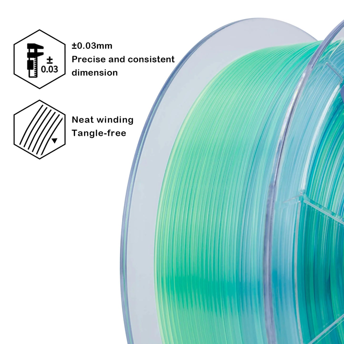 Ziro Translucent PLA Filament Summer 1KG