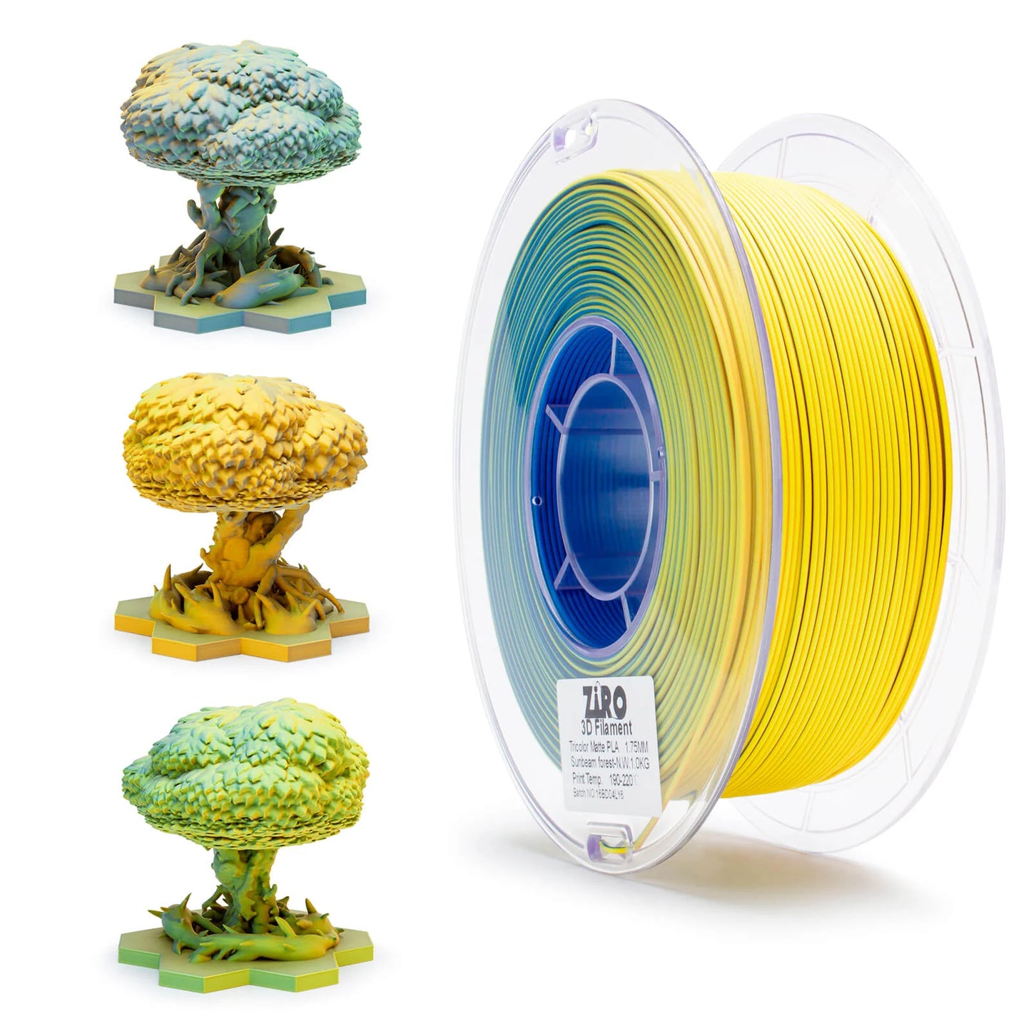 Ziro Tri Colour Matte Filament Sunbeam Forest 1KG