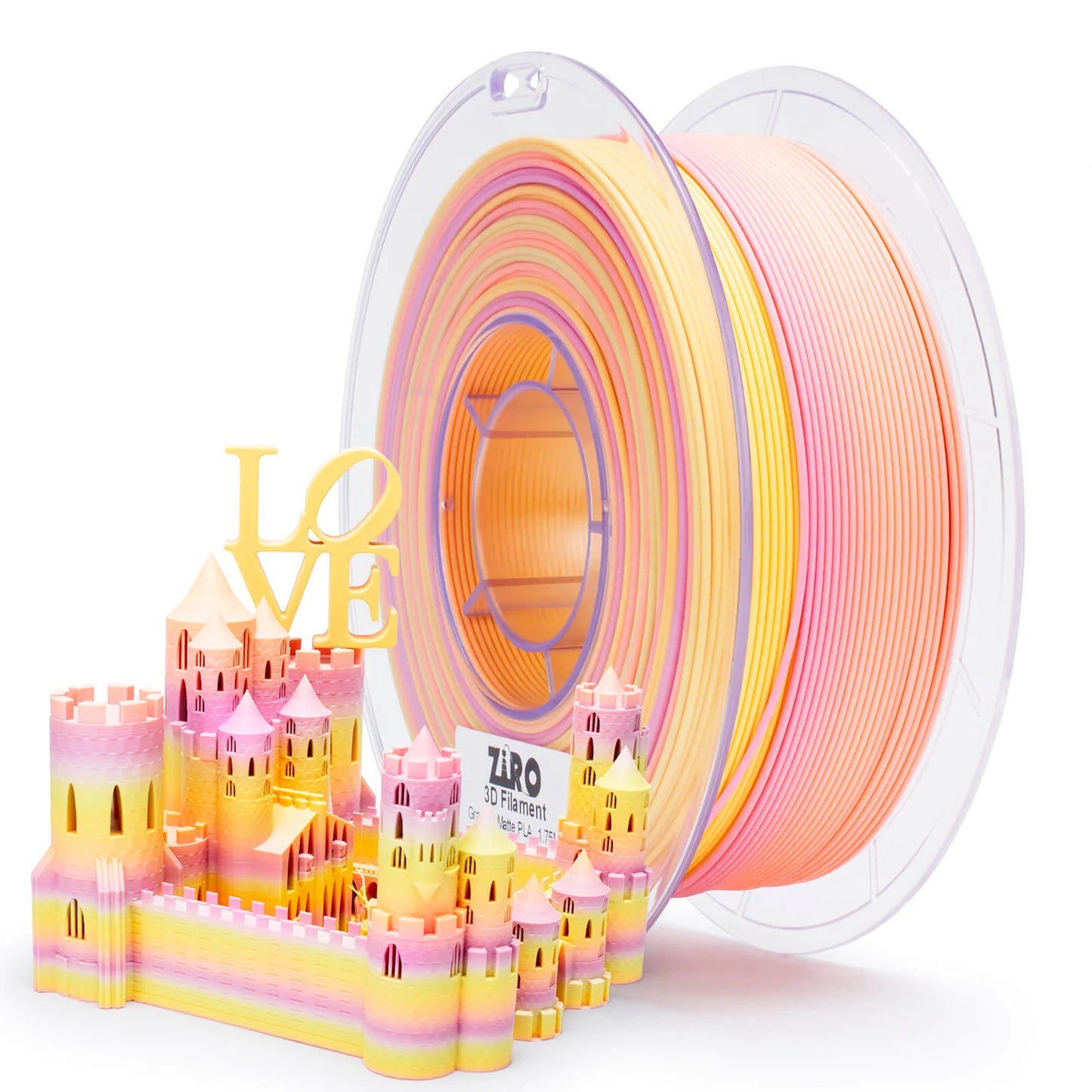 Ziro Gradient Fast Matte PLA Filament Sunlit Petal 1KG
